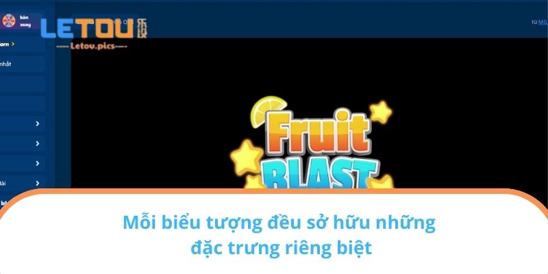 Mỗi biểu tượng đều sở hữu những đặc trưng riêng biệt