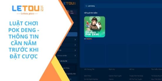 luật chơi Pok Deng