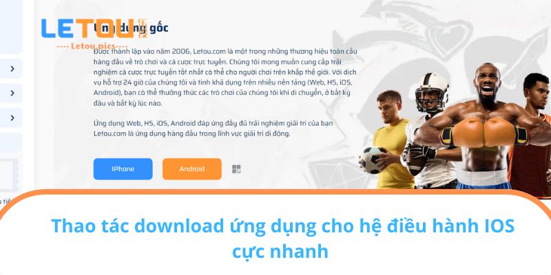 Thao tác download ứng dụng cho hệ điều hành IOS cực nhanh